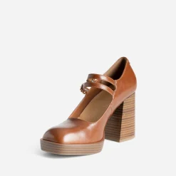 Babies à talon camel