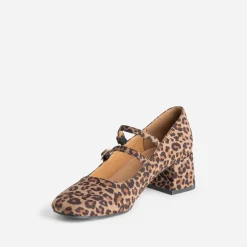 Babies beige à imprimé effet léopard