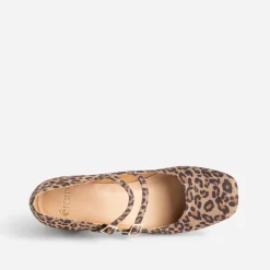 Babies beige à imprimé effet léopard