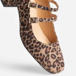 Babies beige à imprimé effet léopard