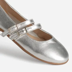 Babies BUGGY argentée cuir