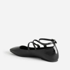 Babies noire vernie à triple bride