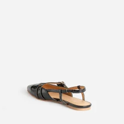 Babies slingback TEXTO noire vernie