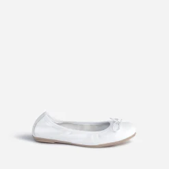Ballerine BUGGY blanche en cuir