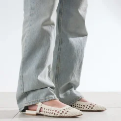 Ballerine cannage écru