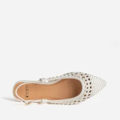 Ballerine cannage écru