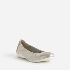 Ballerine CAPRICE beige élastiquée à bout irisé