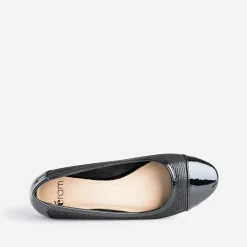 Ballerine noire bi matière