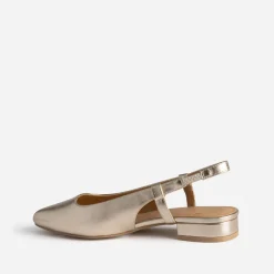 Ballerine slingback dorée