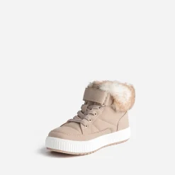 Basket BUGGY beige rosé fourrée