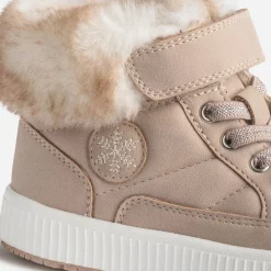 Basket BUGGY beige rosé fourrée