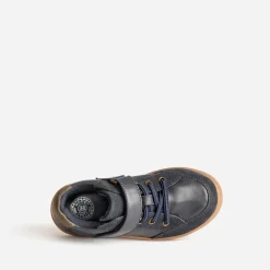 Basket BUGGY marine en cuir