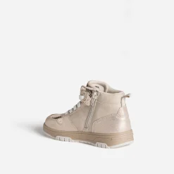 Basket CHIPIE beige et dorée bi-matière