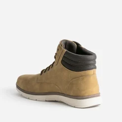 Basket jaune ocre et marron