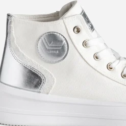 Basket KAPORAL blanche en toile