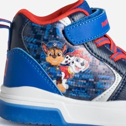 Basket montante PAT PATROUILLE bleue à scratchs