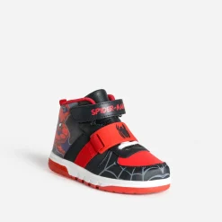 Basket SPIDER-MAN noire et rouge lumineuse