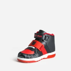 Basket SPIDER-MAN noire et rouge lumineuse