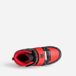 Basket SPIDER-MAN noire et rouge lumineuse