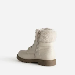 Boots à lacet BUGGY beige fourré