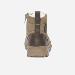 Boots à lacet BUGGY taupe suédé fourré