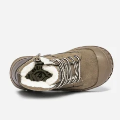 Boots à lacet BUGGY taupe suédé fourré