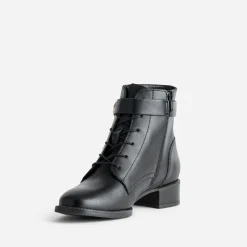 Boots à lacet ERAM FLEX noir cuir