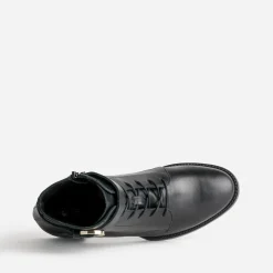 Boots à lacet ERAM FLEX noir cuir