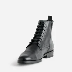 Boots à lacet ERAM FLEX noir cuir