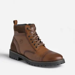 Boots à lacet REDSKINS cognac en cuir