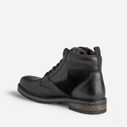 Boots à lacet REDSKINS noir en cuir