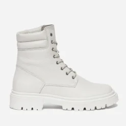 Boots à lacet TEXTO écru éco-conçu en cuir