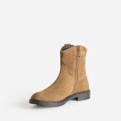 Boots BUGGY camel cuir velours