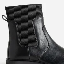Boots BUGGY noir en cuir