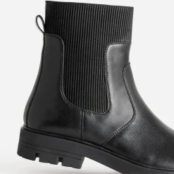 Boots BUGGY noir en cuir