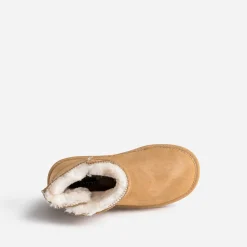 Boots camel suédé fourré