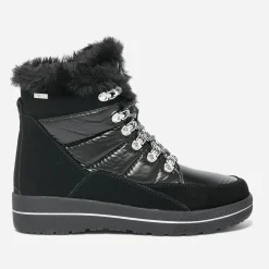 Boots CAPRICE noir bi matière fourré