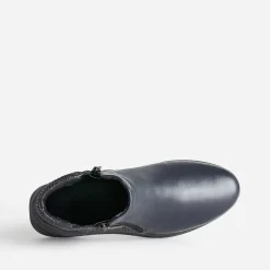 Boots FRANCE ARNO marine en cuir