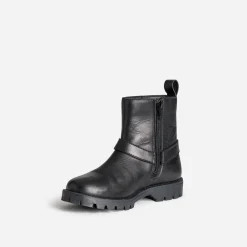Boots motard BUGGY noir cuir