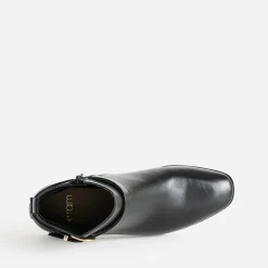 Boots noir avec bride cheville