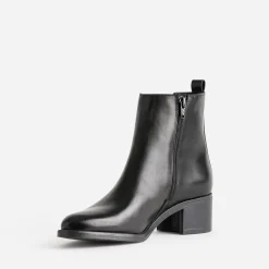 Boots noir en cuir