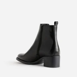 Boots noir en cuir