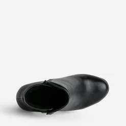 Boots TEXTO noir à talon haut