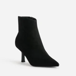 Boots TEXTO noir suédé à bout pointu