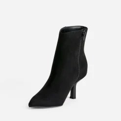 Boots TEXTO noir suédé à bout pointu