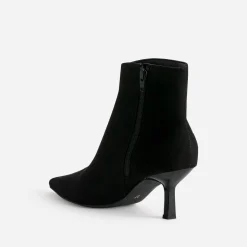 Boots TEXTO noir suédé à bout pointu