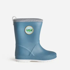 Botte de pluie BE ONLY bleu patch crocodile