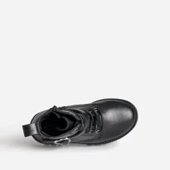 Bottine BUGGY noire boucle-coeur