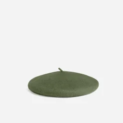 Béret kaki en laine