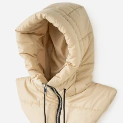 Capuche TEXTO beige matelassée